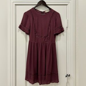 Altar'd State Plum Textured Dress